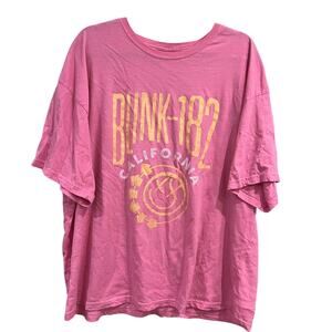 Blink 182 Licensed Pink Graphic Tee Size 2XL